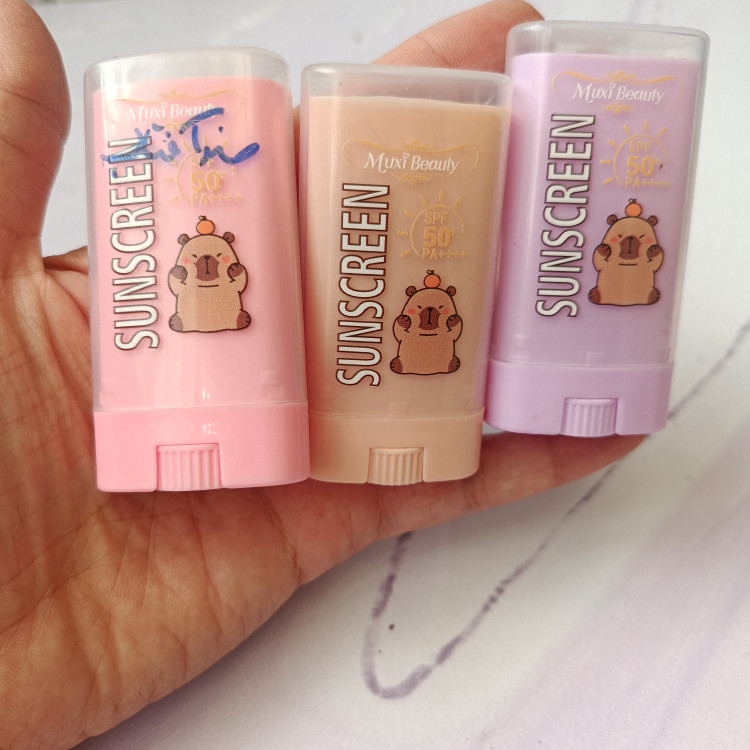 ضد آفتاب استیکی Muxi Beauty طرح خرسی بیرنگ